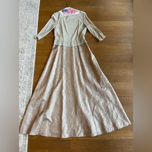 Arianna by Rachel Kaye Golden Glitter Gown